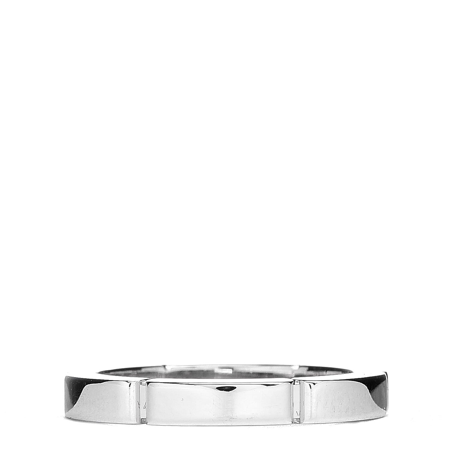 Cartier 18K White Gold 2.5mm Maillon Panthere Wedding Band Ring 46 3.75 3 of 4