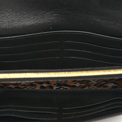 Louis Vuitton Monogram Giant Jungle Sarah Wallet Black 5 of 7