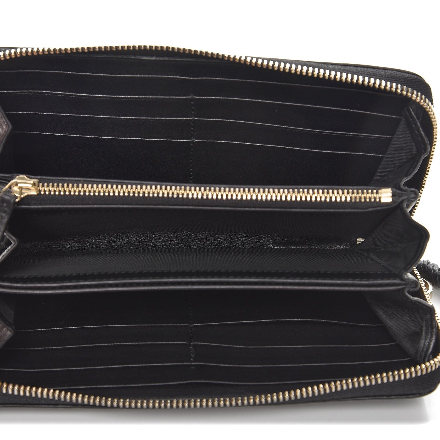 Guccissima Signature Microguccissima Bree Zip Around Wallet Black