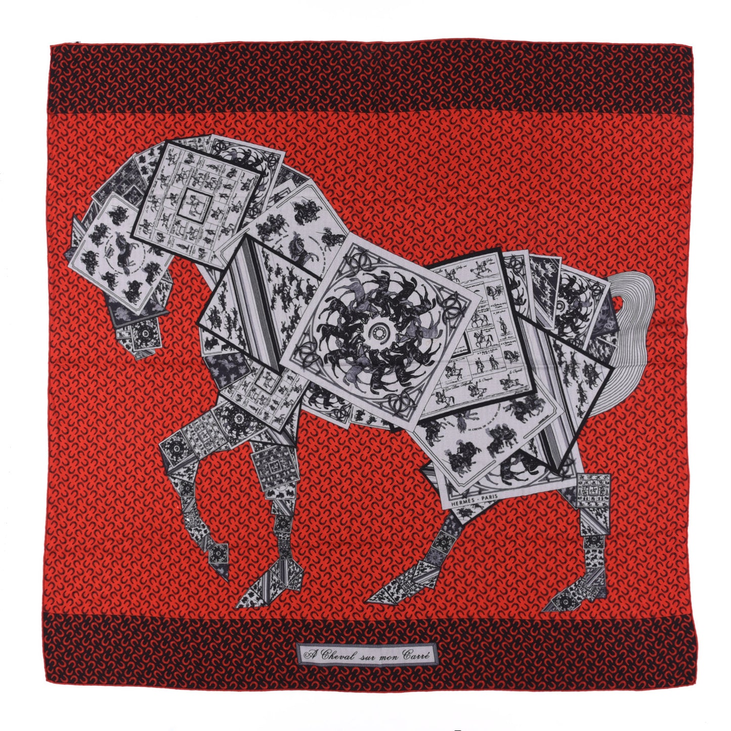 Cashmere Silk A Cheval Sur Mon Carre Shawl 140
