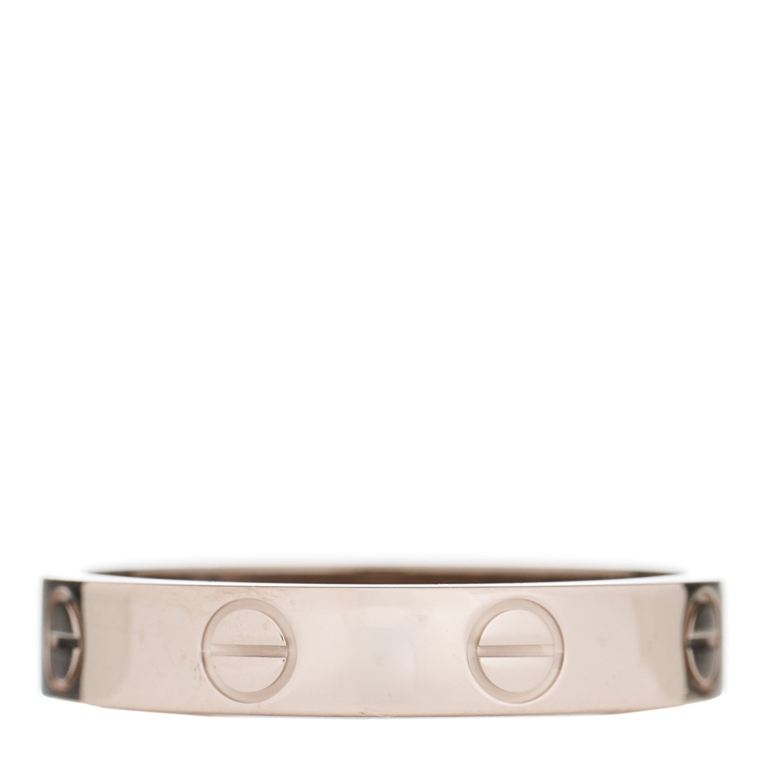 Cartier 18K White Gold 3.5mm LOVE Wedding Band Ring 54 6.75 2 of 3
