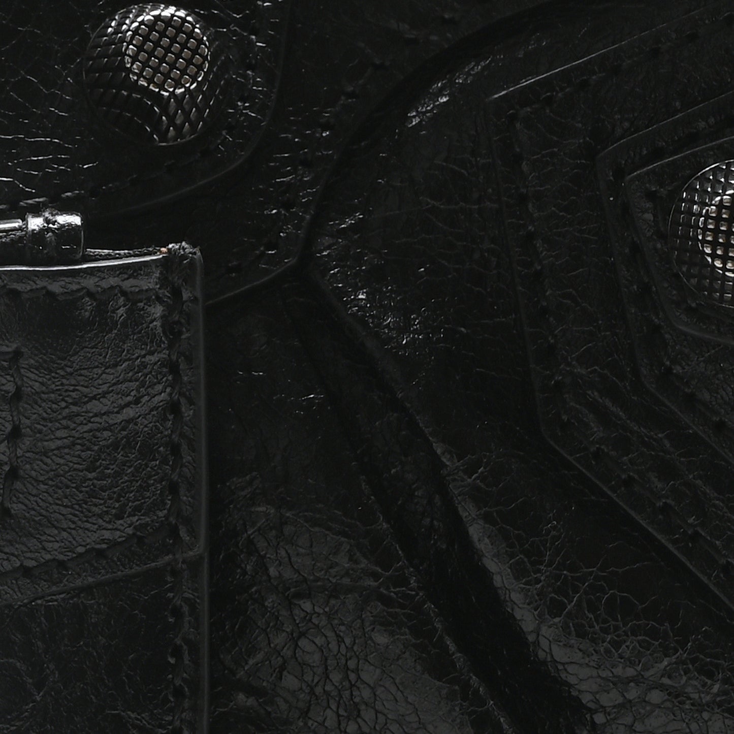 Agneau Arena Le Cagole Chain Shoulder Bag XS Black