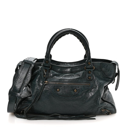 Balenciaga Agneau Classic Hardware City Vert Pinede 1 of 11