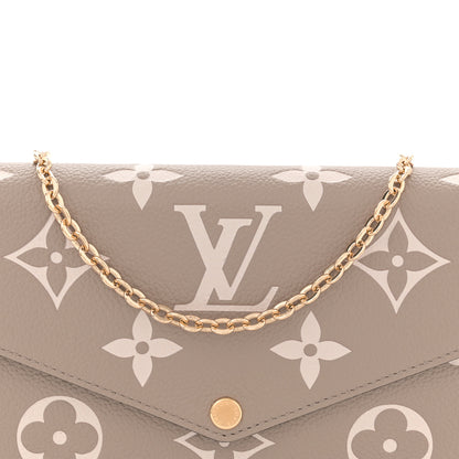Louis Vuitton Empreinte Monogram Giant Felicie Pochette Tourterelle Creme 9 of 11