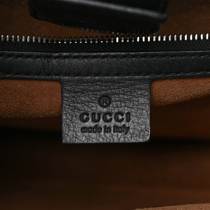 Gucci GG Supreme Monogram Arabesque Small Top Handle Bag Beige Black 6 of 10