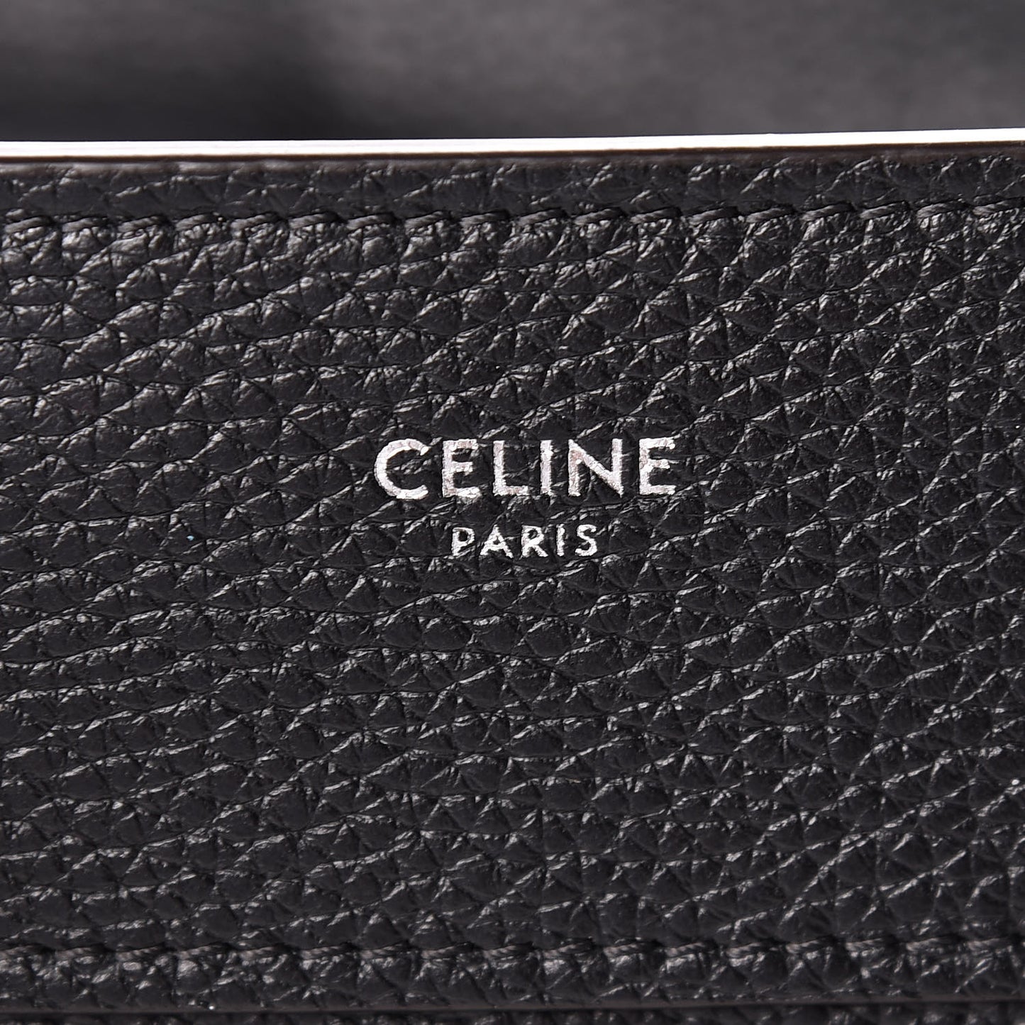 Drummed Calfskin Micro Luggage Black