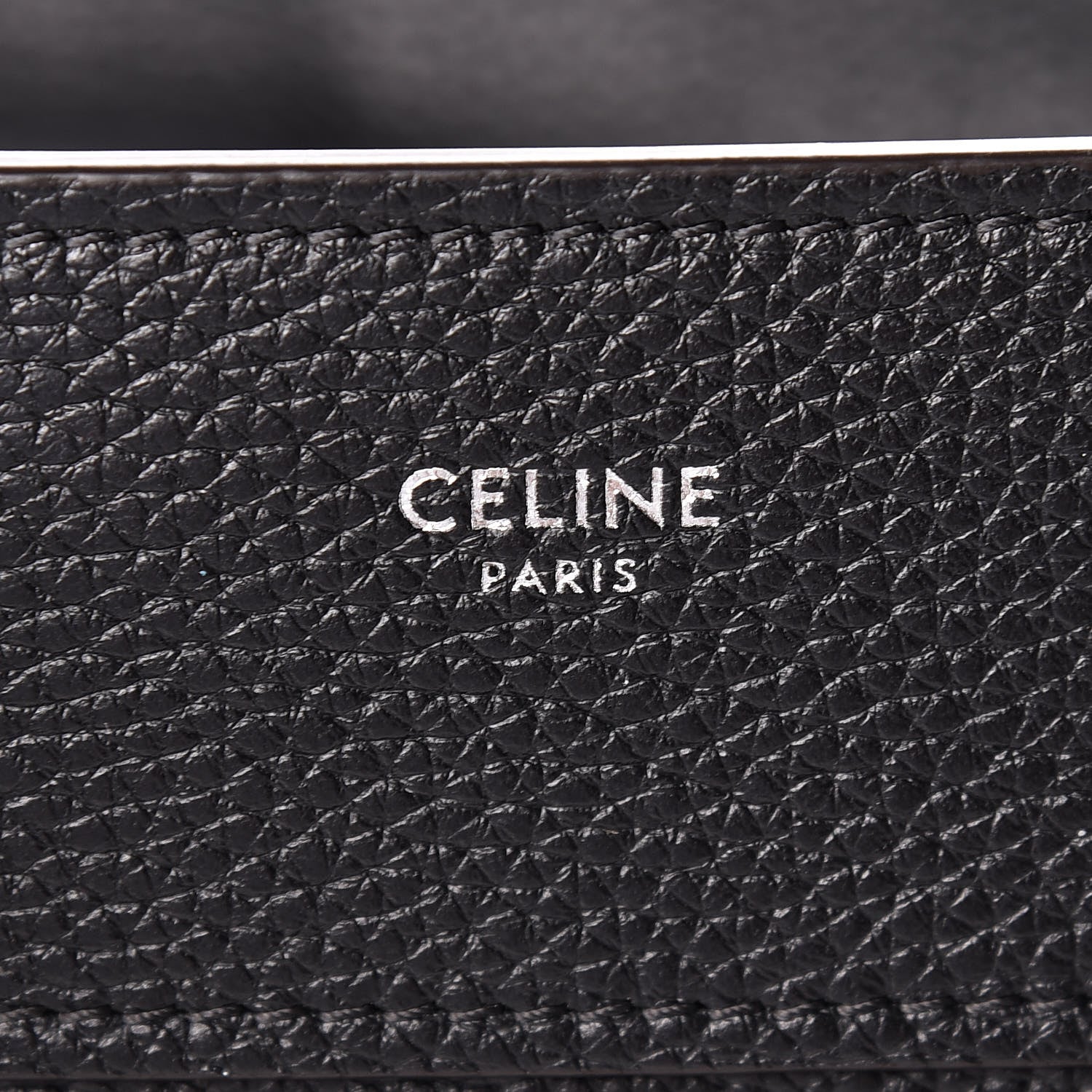 Celine Drummed Calfskin Micro Luggage Black 7 of 10