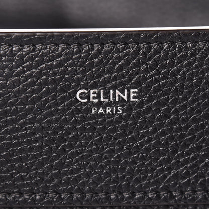 Celine Drummed Calfskin Micro Luggage Black 7 of 10