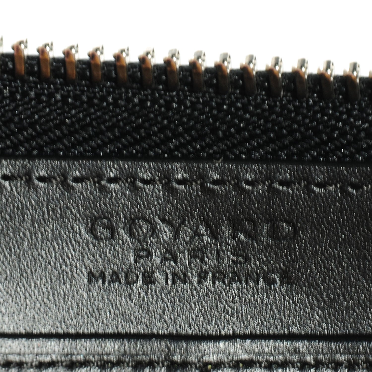 Goyard Goyardine Matignon Zip Around GM Wallet Black 8 of 9