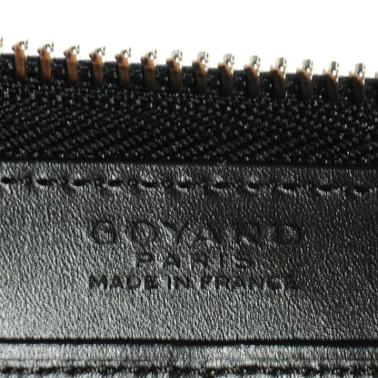 Goyard Goyardine Matignon Zip Around GM Wallet Black 8 of 9