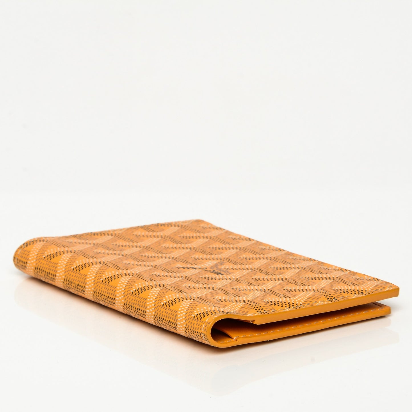 Goyardine Passport Wallet Yellow
