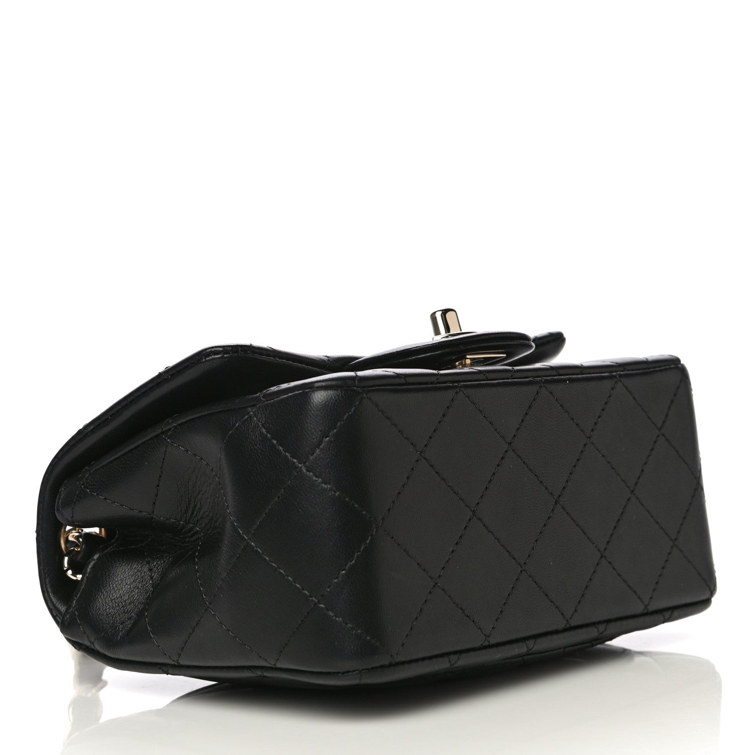 Chanel Lambskin Quilted Mini Square Flap Black 4 of 10