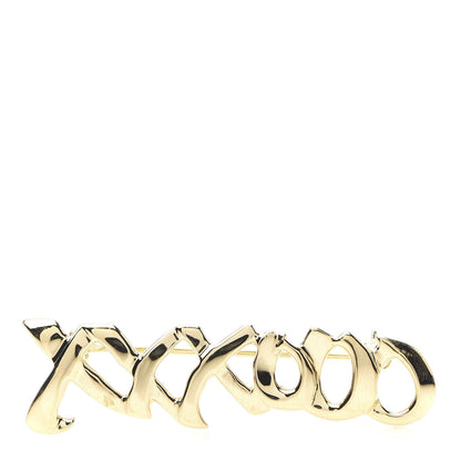 Tiffany 18K Yellow Gold Paloma's Graffiti Love and Kisses Brooch 1 of 4