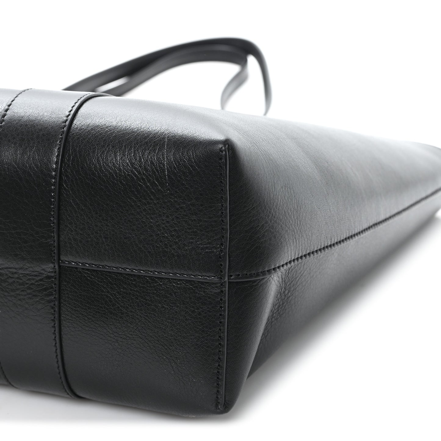 High Shine Grain Bayswater Tote Black