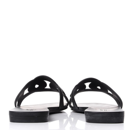 Hermes Rubber Aloha Sandals 39 Black 6 of 11