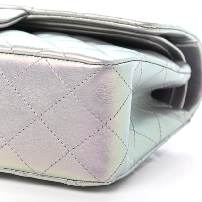 Chanel Iridescent Calfskin Quilted Small Double Flap Purple 9 of 9