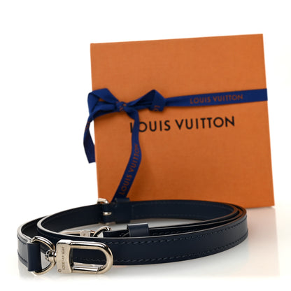 Louis Vuitton Calfskin 16mm Adjustable Shoulder Strap Indigo 4 of 4