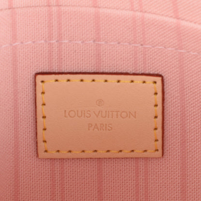 Louis Vuitton Damier Azur Neverfull MM GM Pochette Rose Ballerine 6 of 7