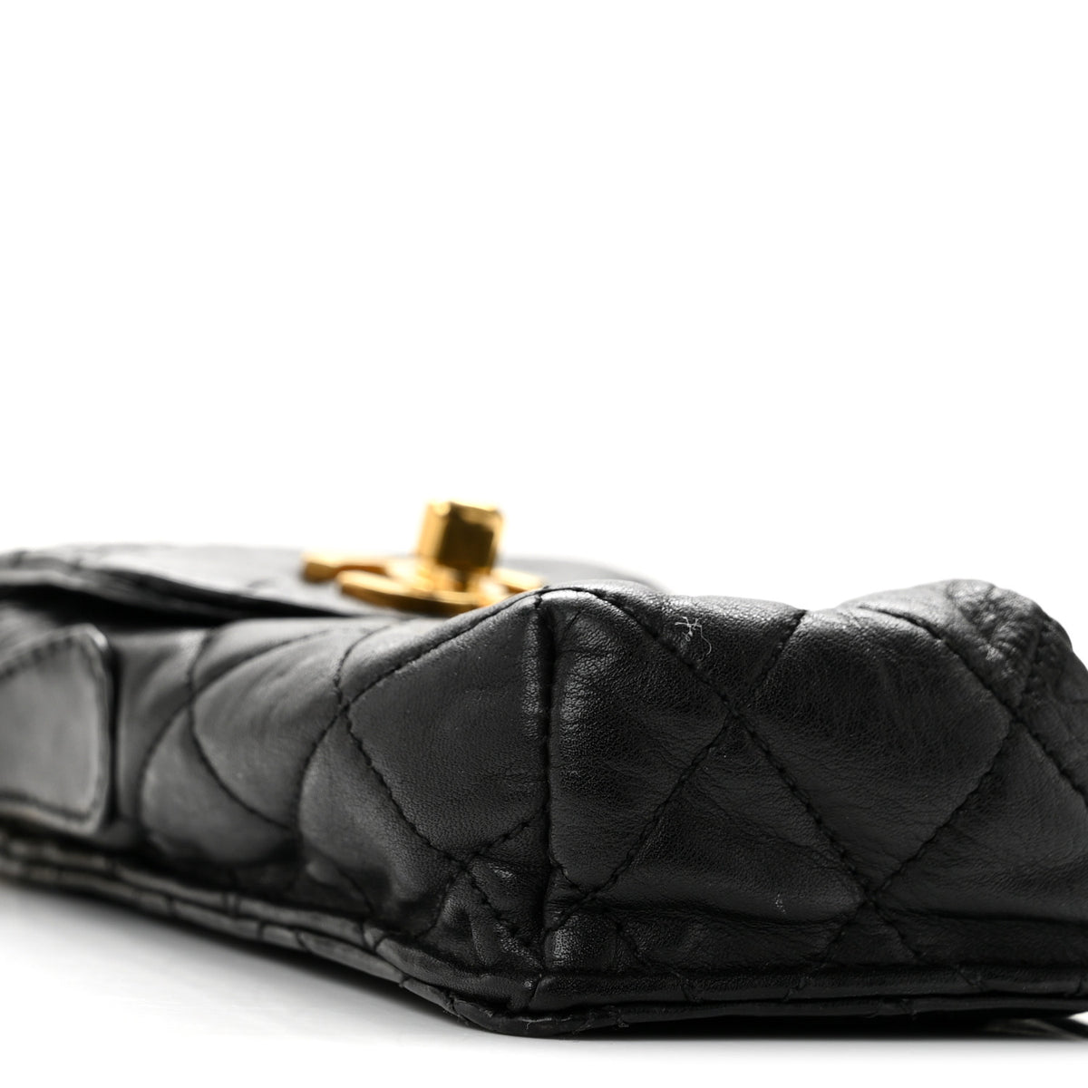 Chanel Lambskin Quilted Phone Holder Black 7 of 13