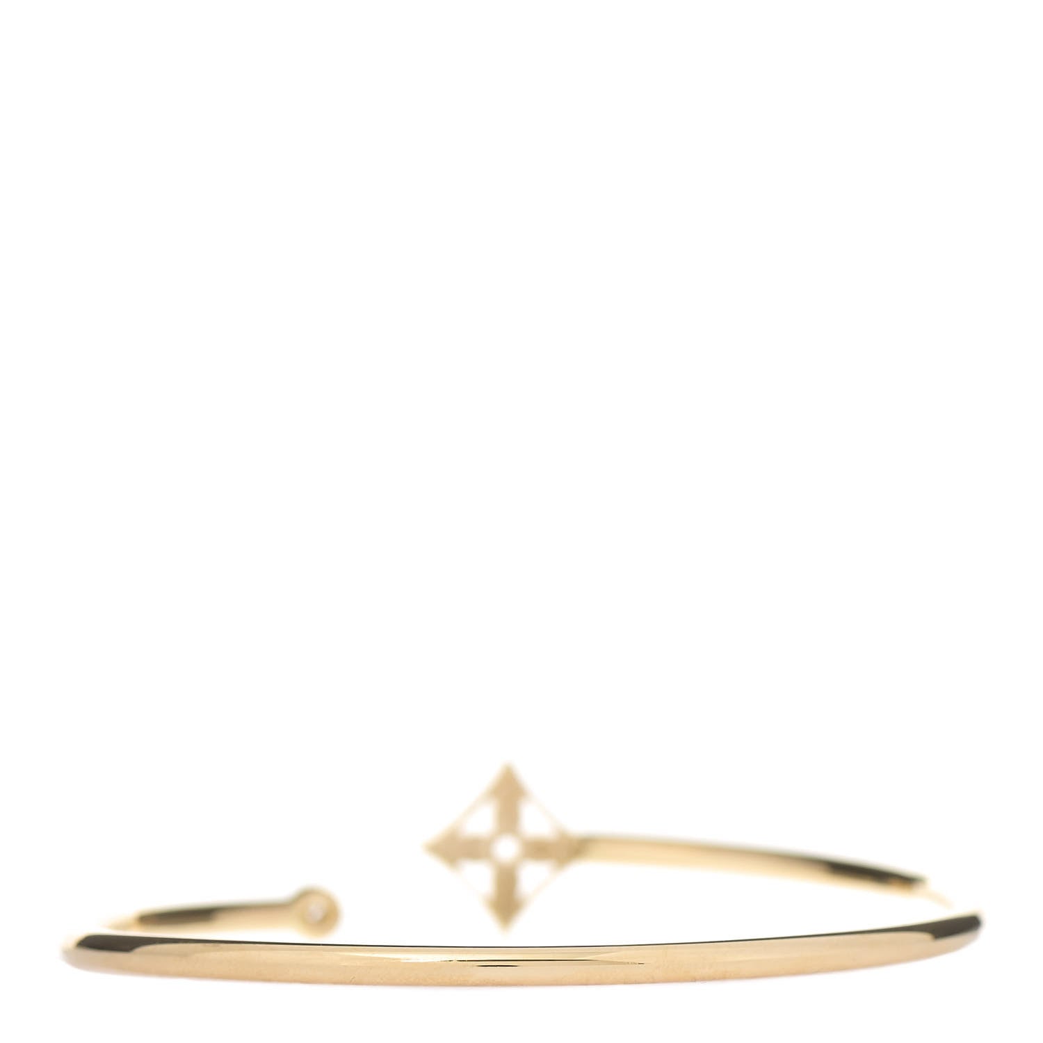 Louis Vuitton 18K Yellow Gold Diamond Pave Idylle Blossom Twist Bracelet 2 of 4