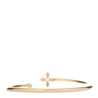 Louis Vuitton 18K Yellow Gold Diamond Pave Idylle Blossom Twist Bracelet 2 of 4