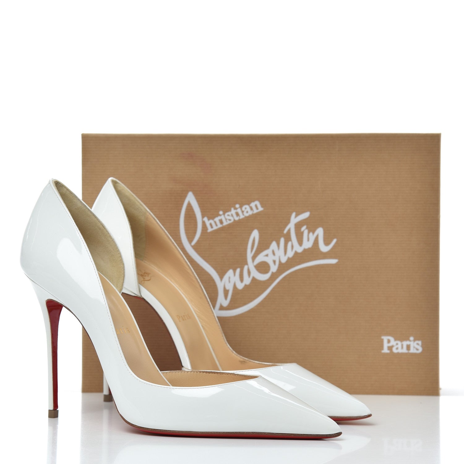 Christian Louboutin Patent Iriza 100 Pumps 40 White 11 of 11