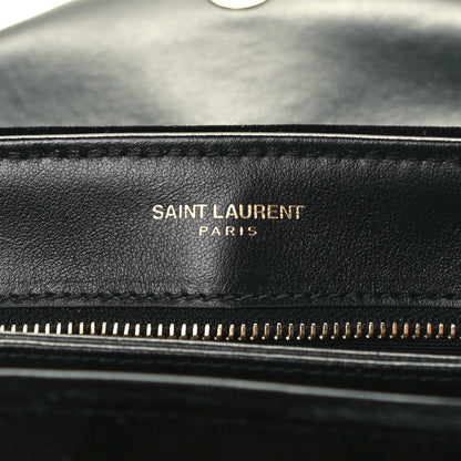 Saint Laurent Velvet Y Quilted Monogram Toy Loulou Chain Satchel French Black 6 of 12