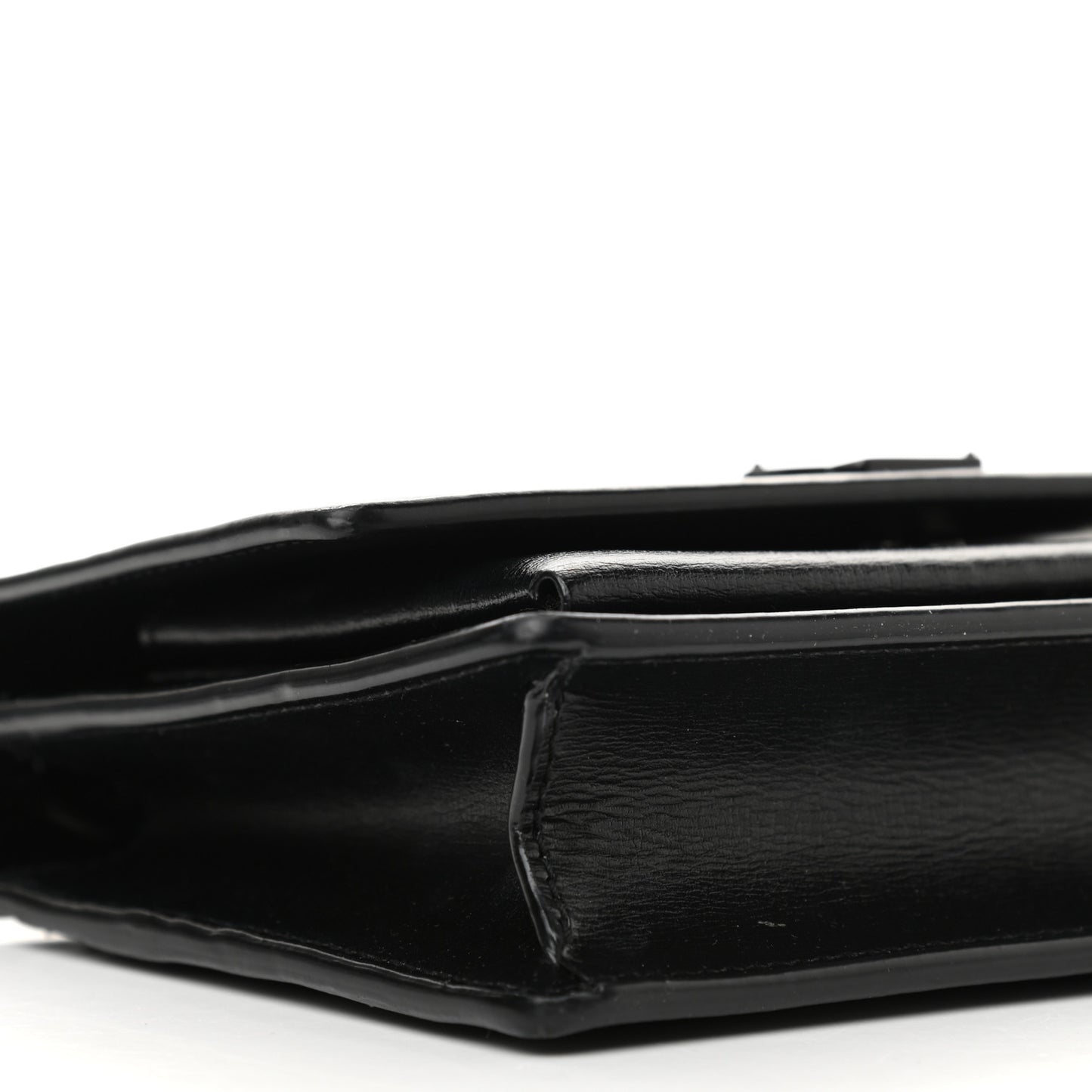 Calfskin Monogram Sunset Chain Wallet Black