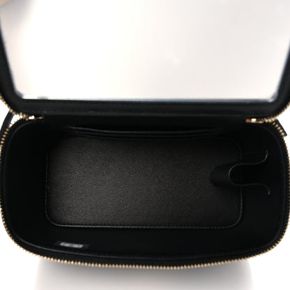 Chanel Caviar Quilted Sweetheart Vanity Case Black 5 of 10