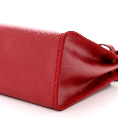 Hermes Toile H Berline Vache Hunter Herbag Zip PM 31 Rouge Piment Ecru 11 of 14