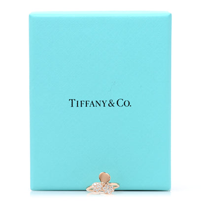 Tiffany 18K Rose Gold Diamond Paper Flowers Ring 47 4 5 of 5