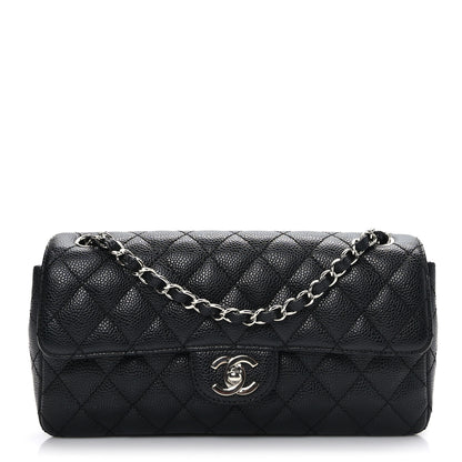Chanel Caviar Quilted East West Flap Black 1 of 9