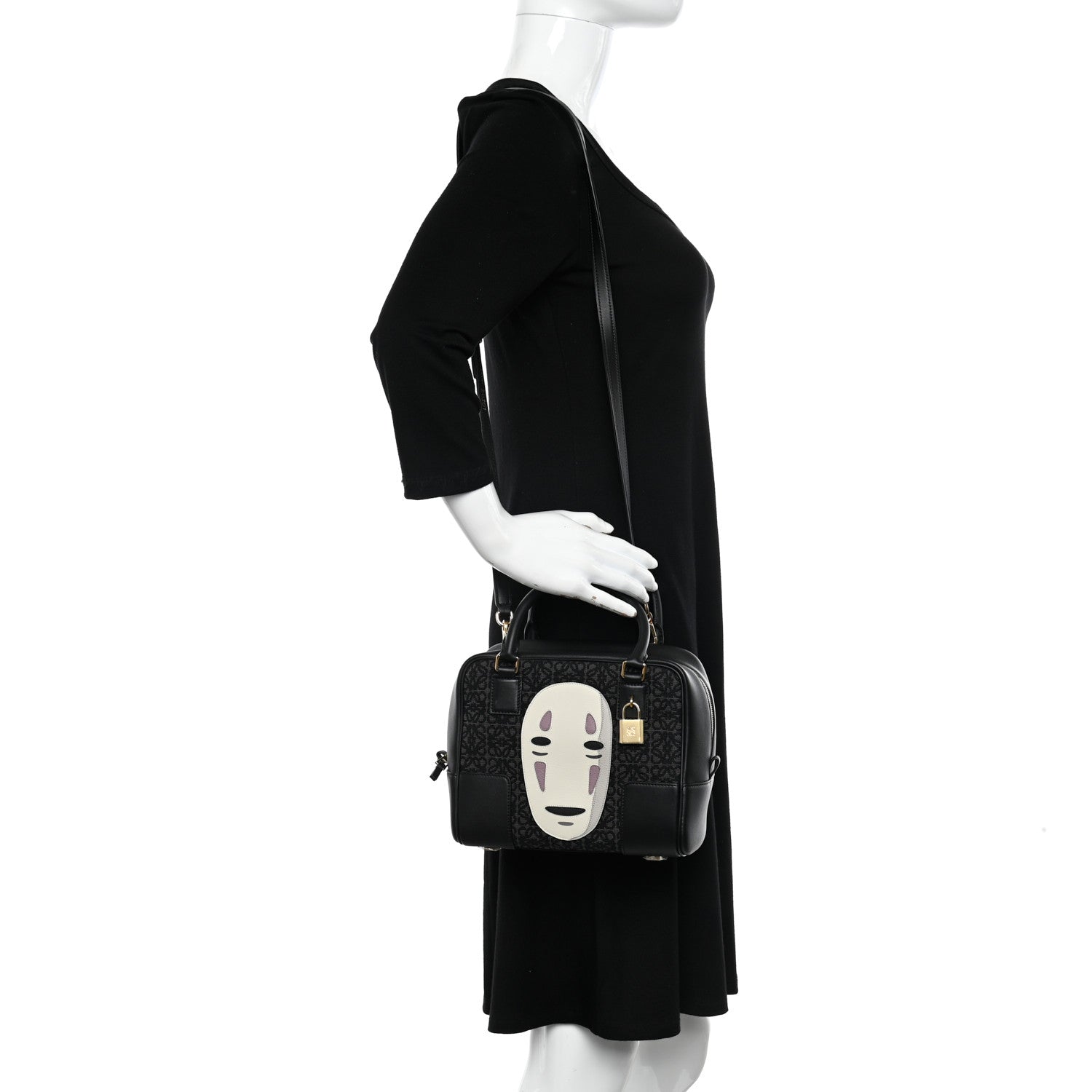 Loewe X SPIRITED AWAY Jacquard Calfskin No Face Amazona 19
