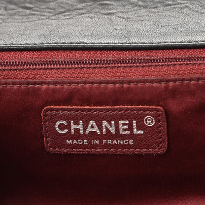 Chanel Lambskin Quilted Medium Leo Lion Flap Clutch Black 6 of 10