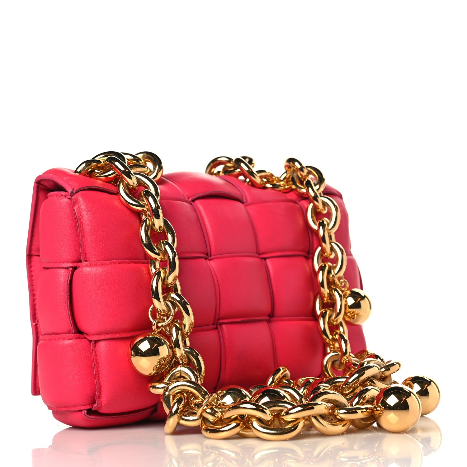 Bottega Veneta Lambskin Maxi Intreccio Padded Chain Cassette Crossbody Bag 3 of 11