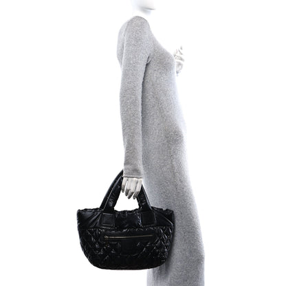 Chanel Nylon Quilted Small Coco Cocoon Tote Black 2 of 10
