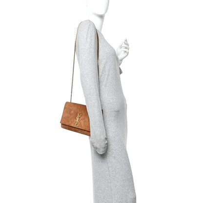Saint Laurent Suede Small Monogram Kate Satchel Macaron 2 of 10