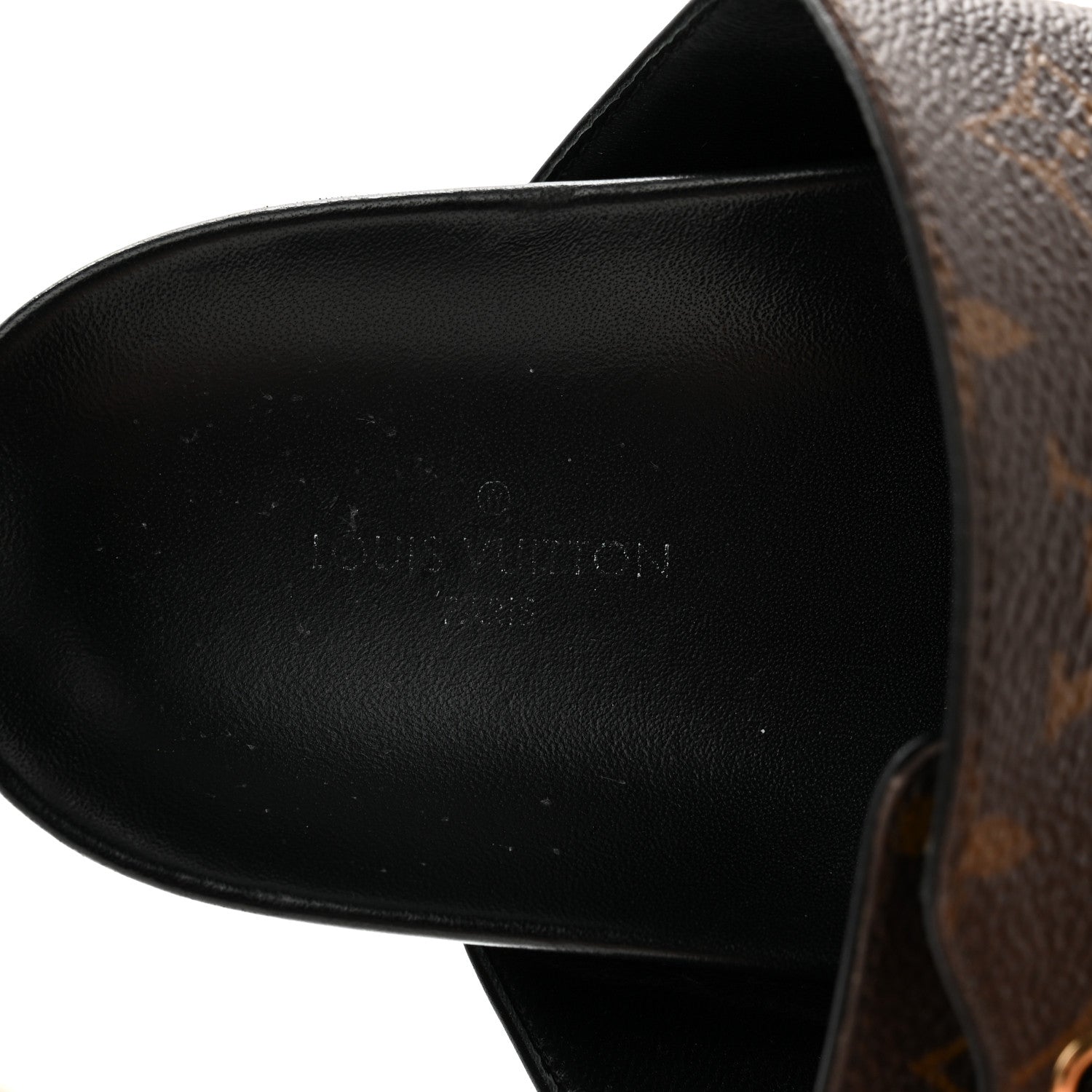 Louis Vuitton Monogram Bom Dia Mule Sandals 36 Black 9 of 9