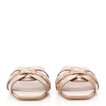 Saint Laurent Patent Tribute 05 Slide Sandals 39 Nude 3 of 9