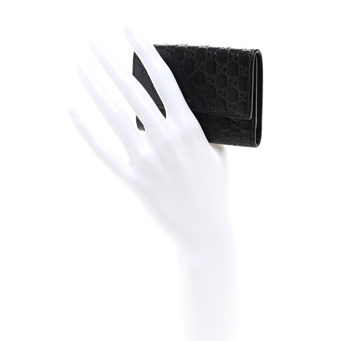 Guccissima 6 Key Holder Case Black