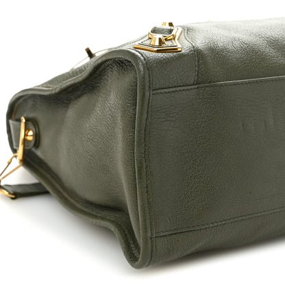 Balenciaga Chevre Gold Metallic Edge Hardware City Vert Lichen 10 of 11