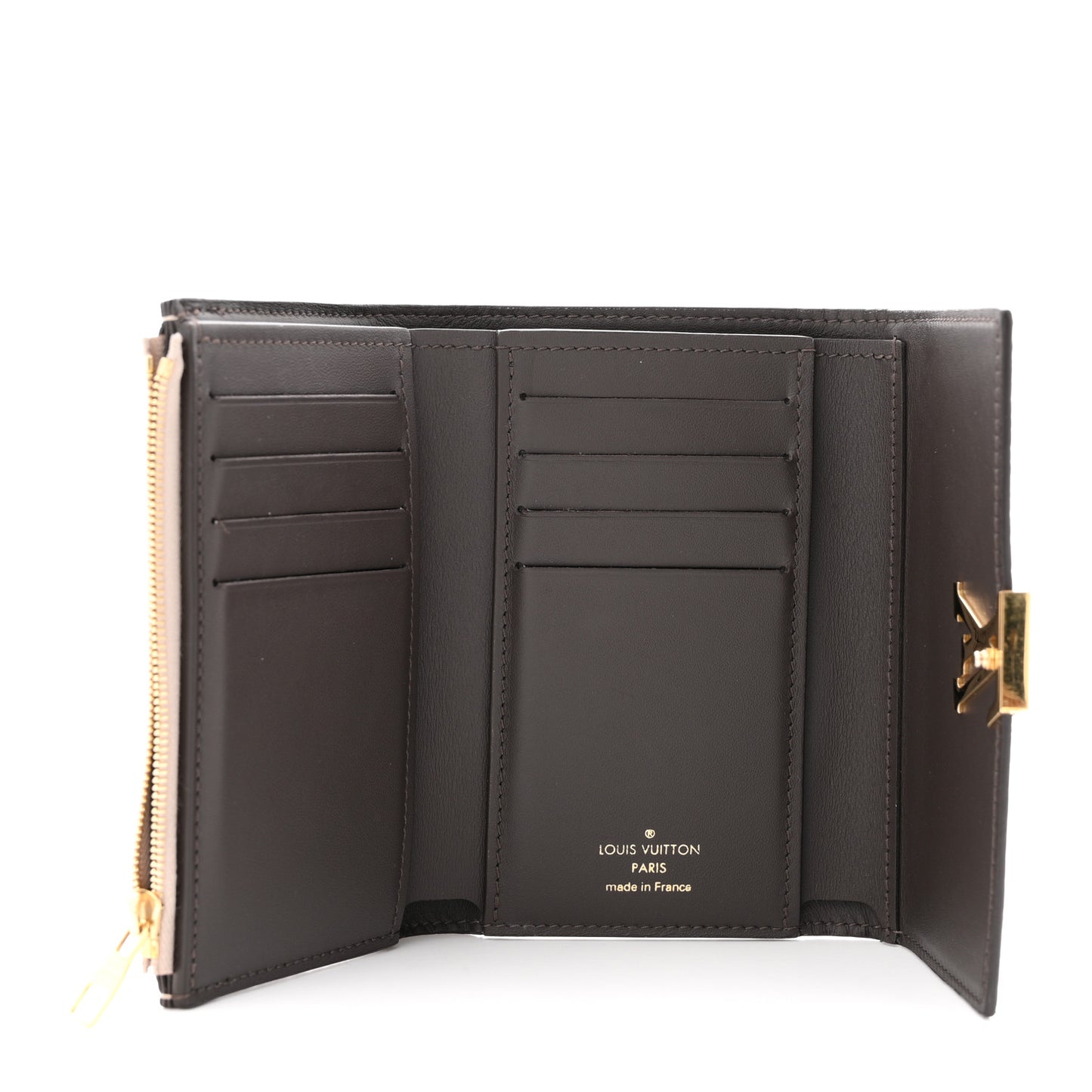 Taurillon Capucines Compact Wallet Galet