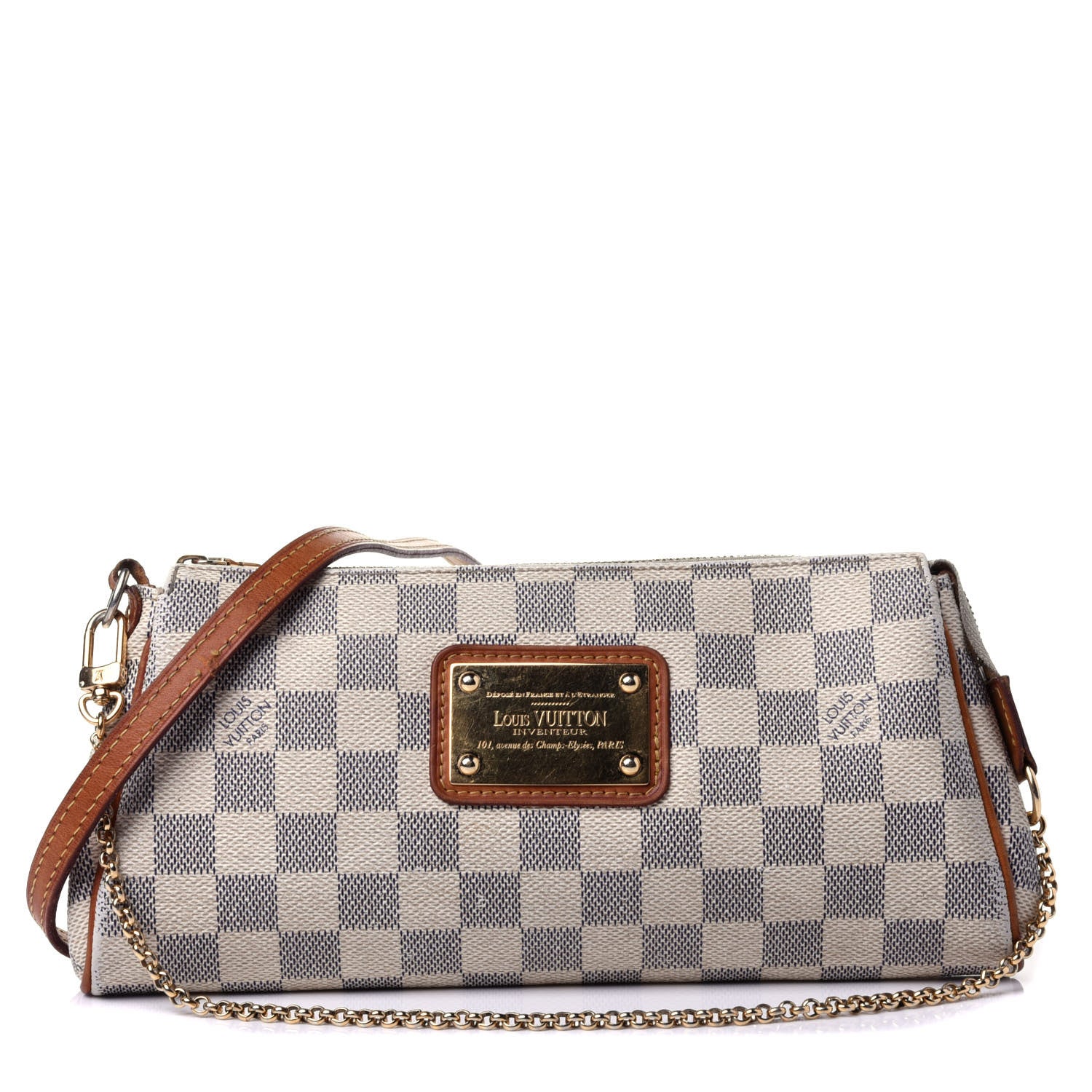 Louis Vuitton Damier Azur Eva Clutch 1 of 6