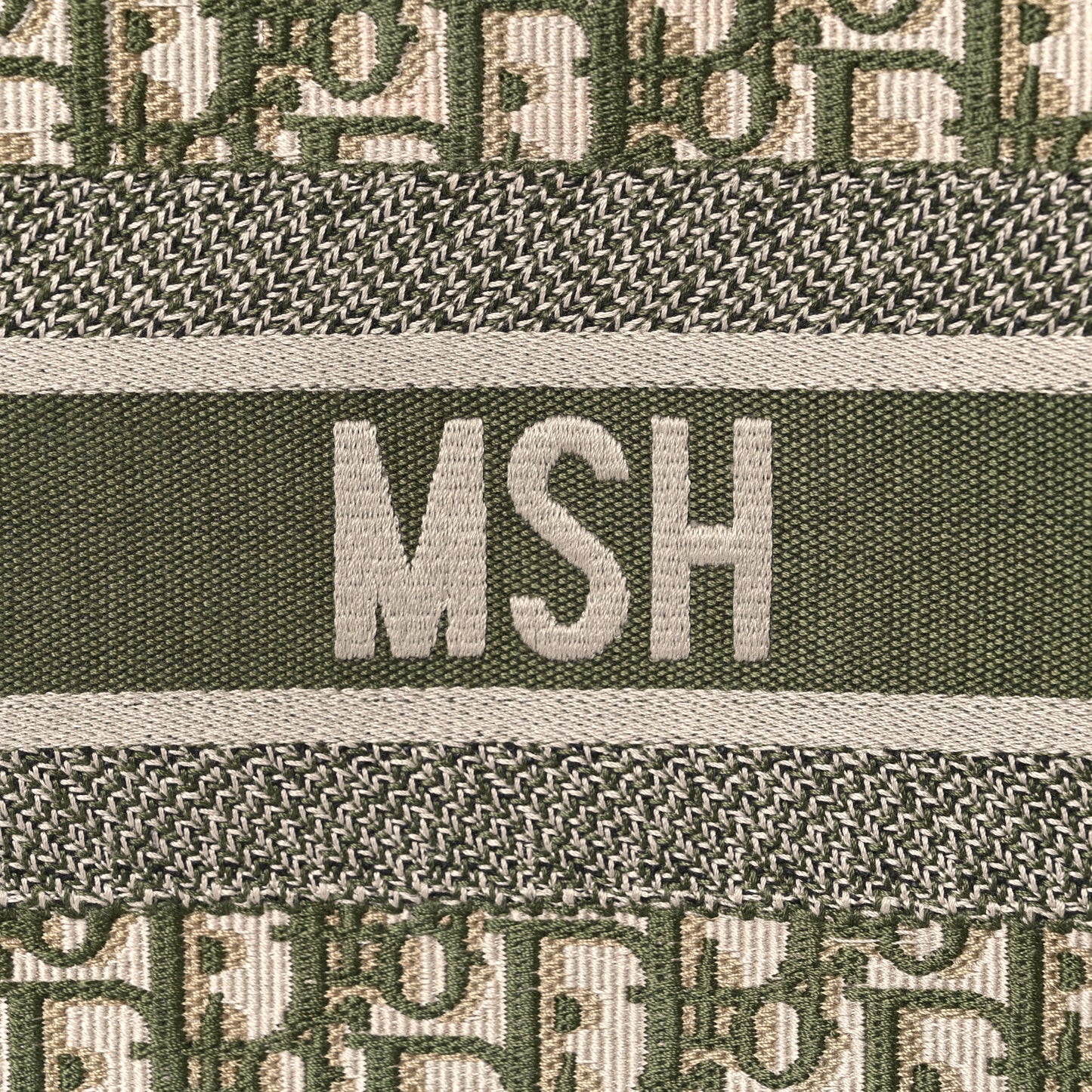 Oblique Large Book Tote Vert Multicolor