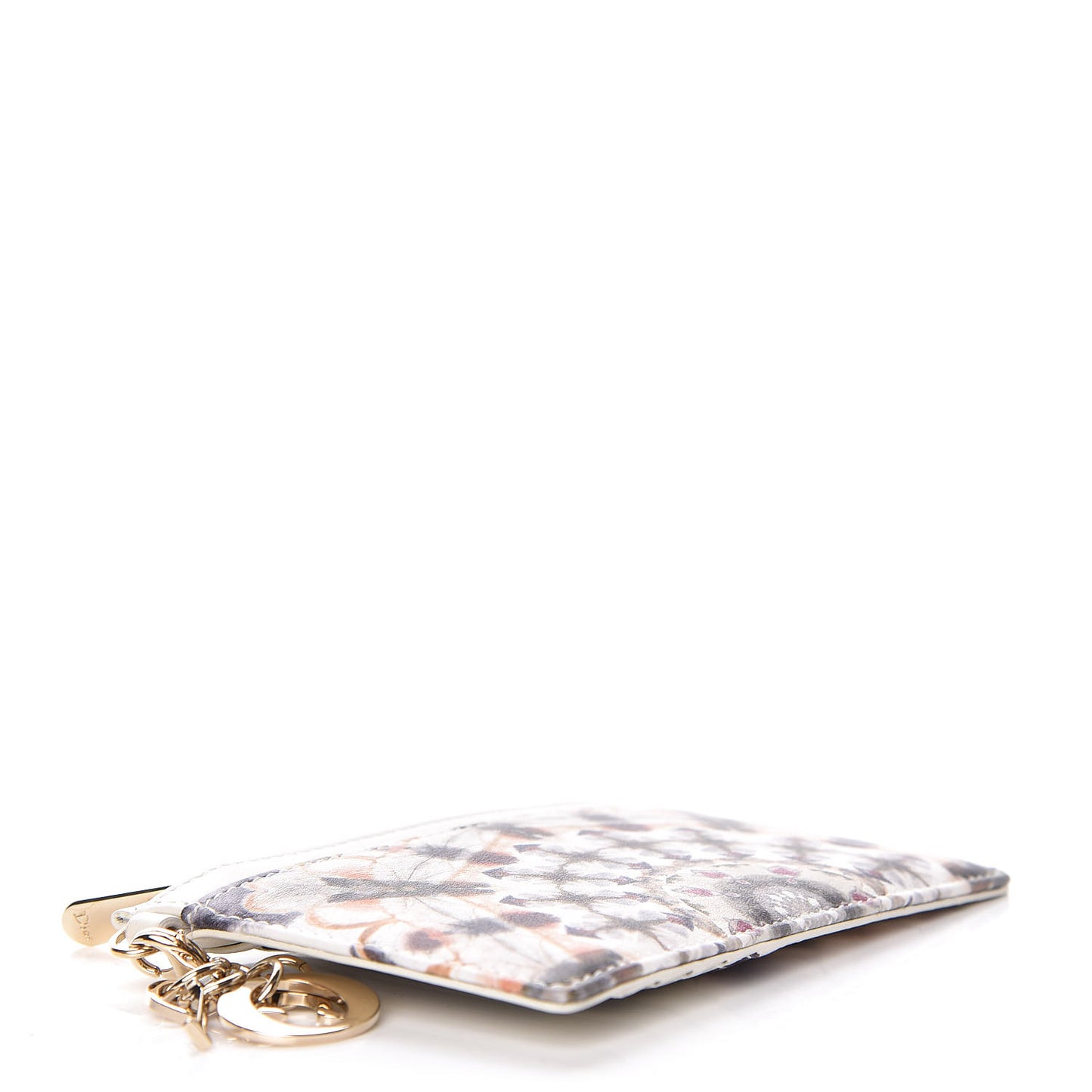 Calfskin Printed KaleiDiorscopic Card Holder Multicolor