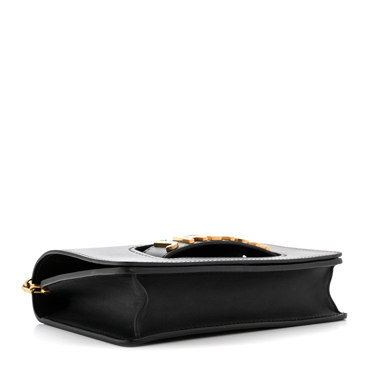 Calfskin J'Adior Chain Flap Bag Black