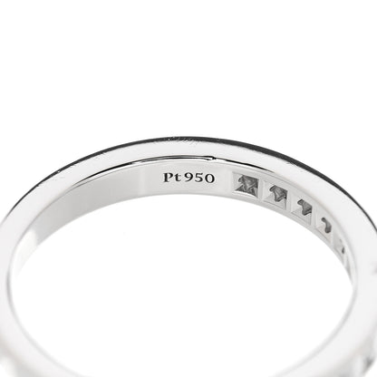 Tiffany Platinum Diamond 2.5mm Half Circle Wedding Band Ring 48 4.5 5 of 5