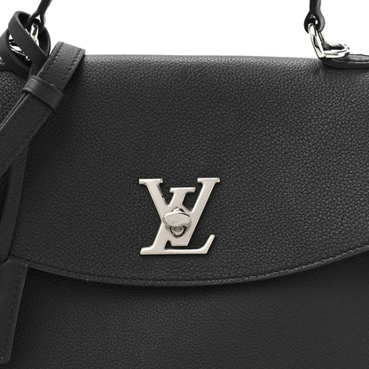 Louis Vuitton Soft Calfskin Lockme Ever MM Black 7 of 9