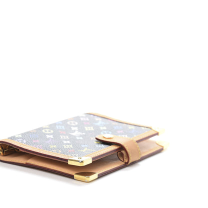 Louis Vuitton Monogram Multicolor Small Ring Agenda Cover Black 7 of 11