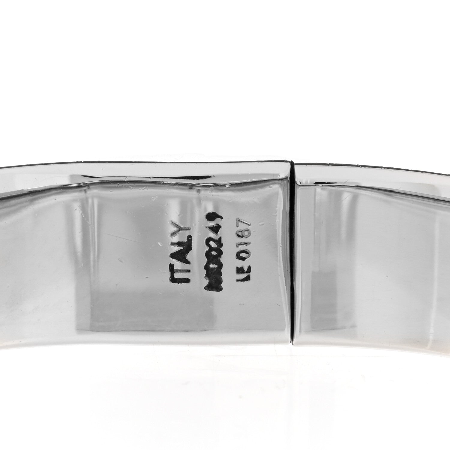 Louis Vuitton Palladium Monogram Nanogram Cuff S Silver 6 of 7